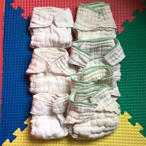 Handsewn fitted clothe diapers